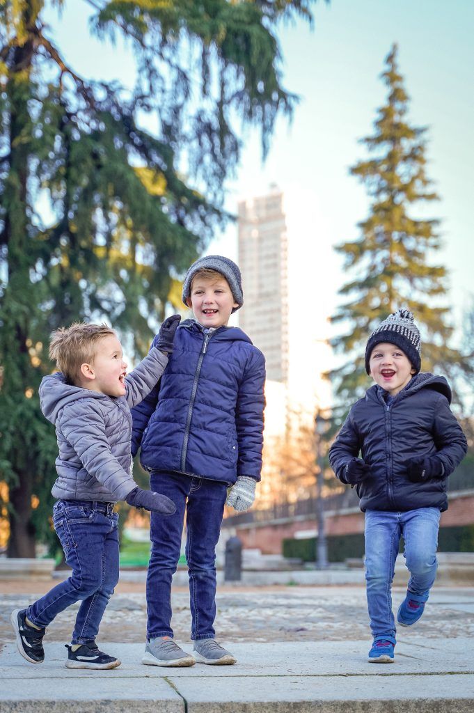 Jardines de Sabatini Madrid Photographer family session
